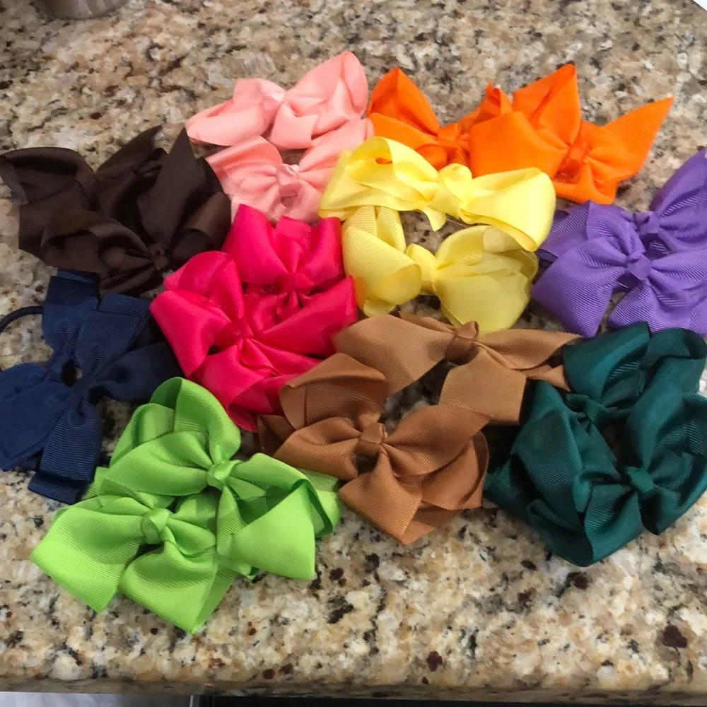 Colorful Kids Hair Bow Set 20